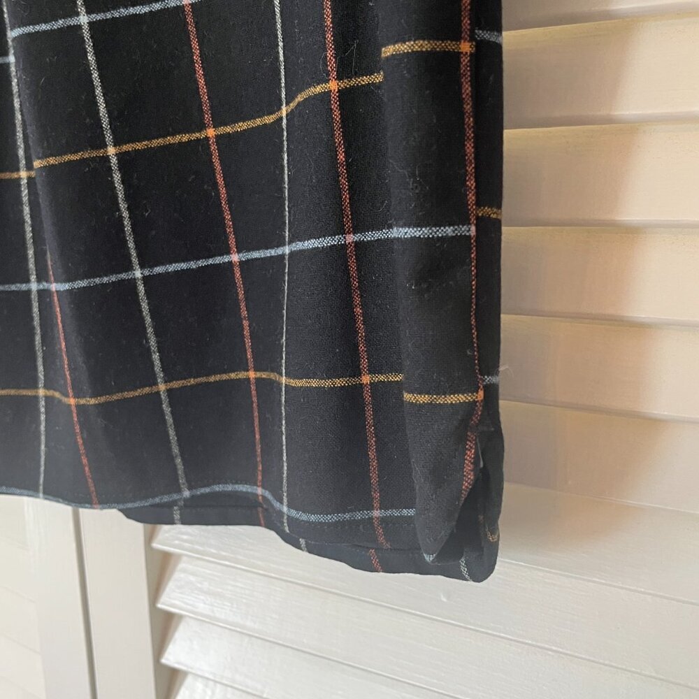Pendleton buttondown XS black plaid women oversized flannel - Picture 9 of 11